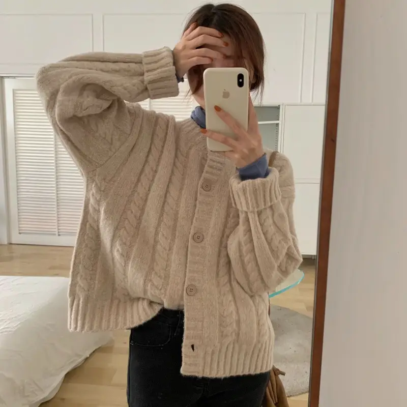 Women's Knitted Cardigan Sweater 2023 Spring Slim Fit — feature 13