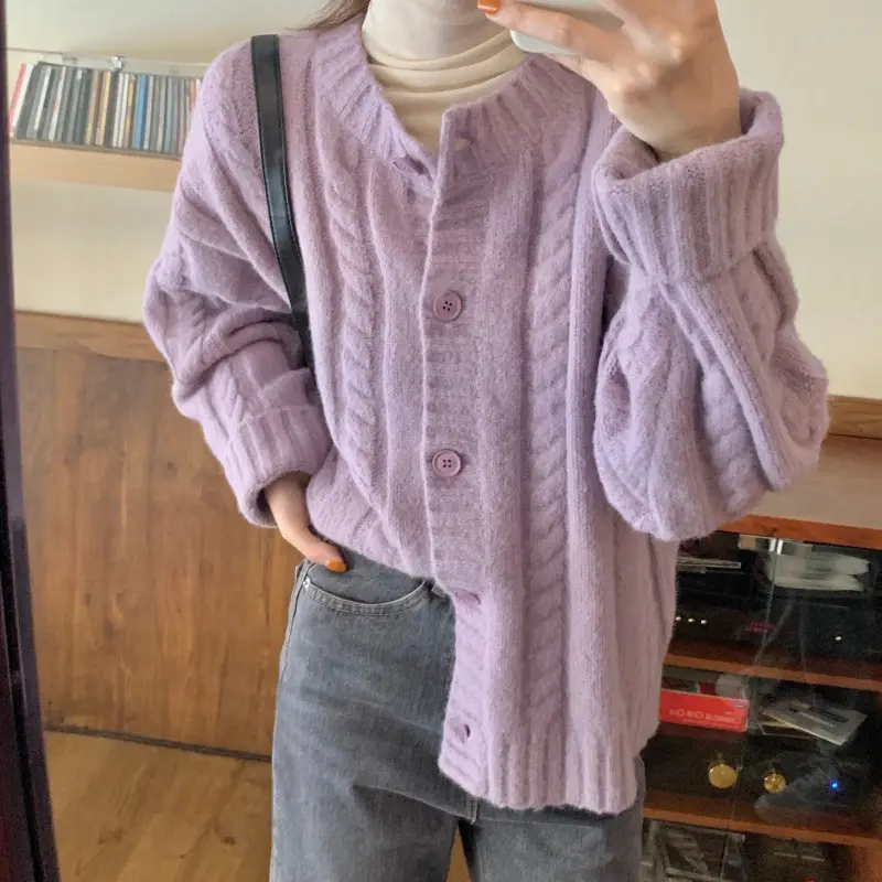 Women's Knitted Cardigan Sweater 2023 Spring Slim Fit — feature 3
