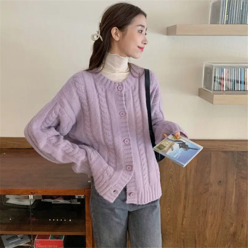 Women's Knitted Cardigan Sweater 2023 Spring Slim Fit — feature 5