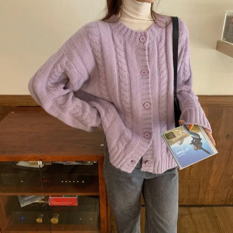 Women's Knitted Cardigan Sweater 2023 Spring Slim Fit — feature 7