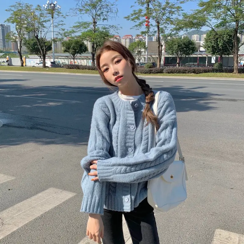 Women's Knitted Cardigan Sweater 2023 Spring Slim Fit — feature 8