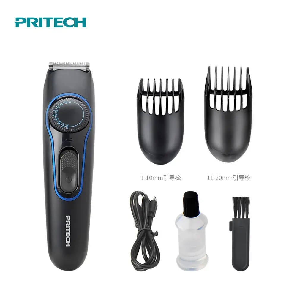Pritech Electric Hair Clipper with 3 Blades