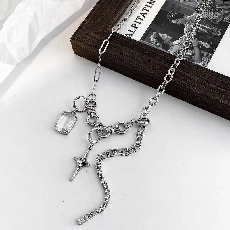 Sparkling Diamond Star Necklace for Women - Image 5