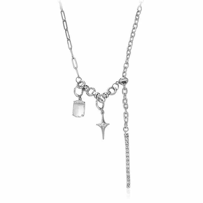 Sparkling Diamond Star Necklace for Women - Image 6