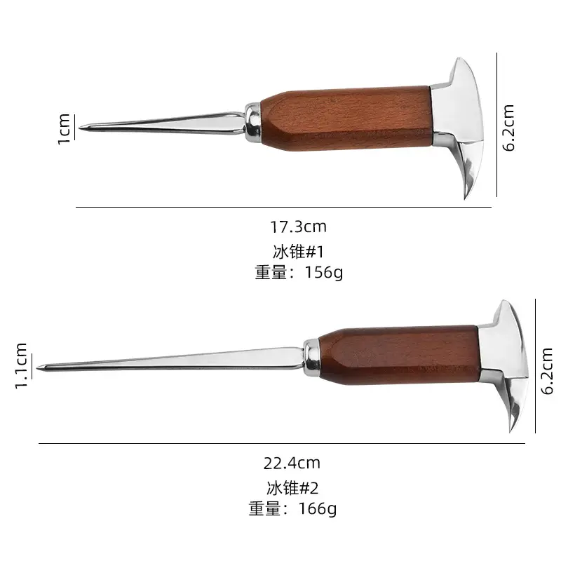 Stainless Steel Ice Chisel & Cone Bar Tool for Barting - Image 3