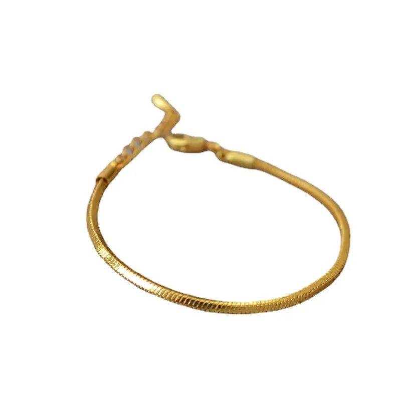 Golden Square Snake Chain Bracelet for Women