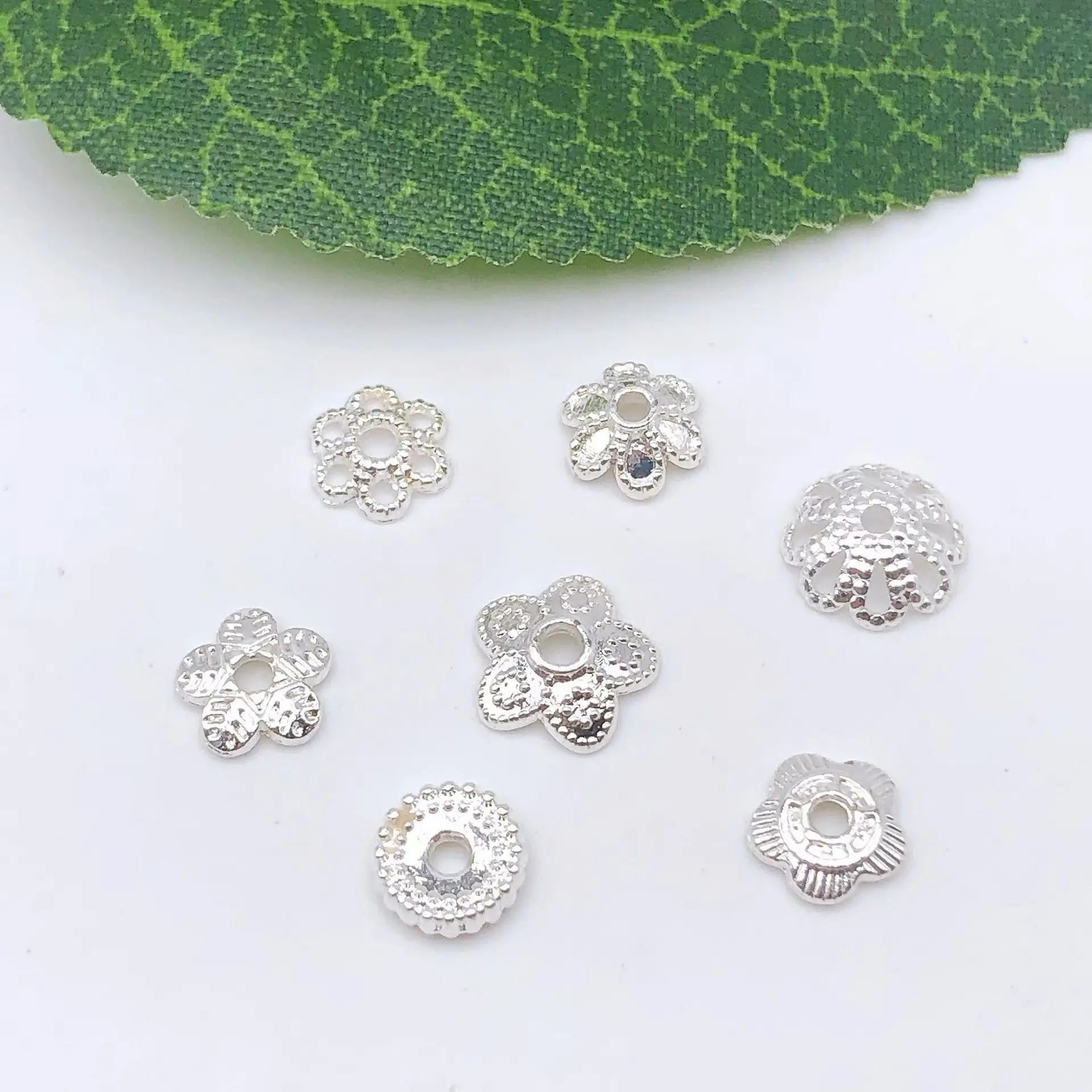 18K Gold Flower Beads DIY Bracelet Necklace Accessories Kit