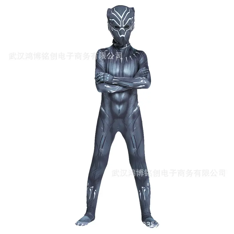 Black Panther One-Piece Bodysuit Halloween Adult Costume - Image 4