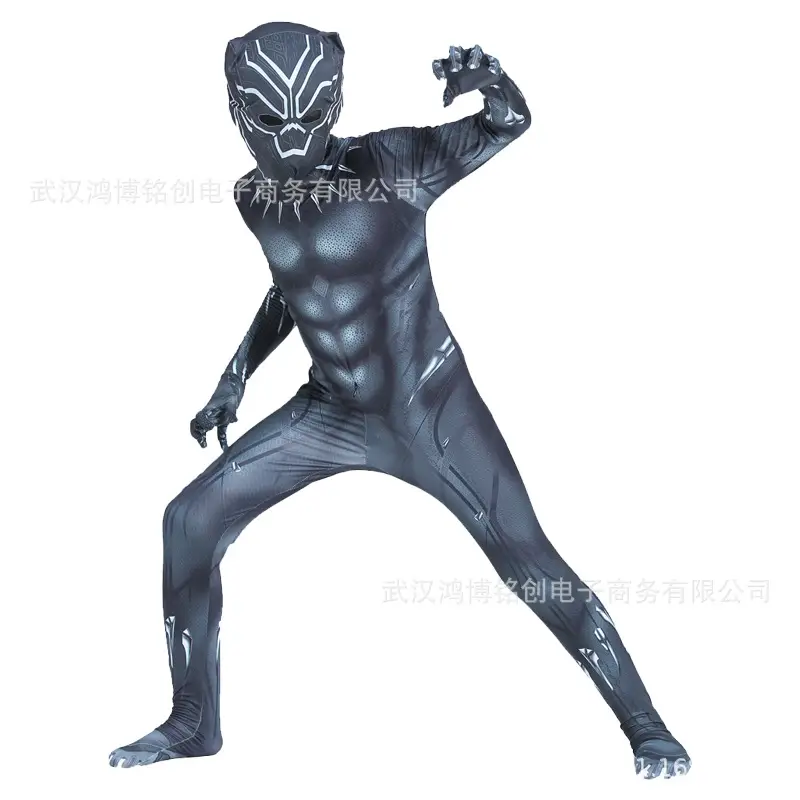 Black Panther One-Piece Bodysuit Halloween Adult Costume - Image 5