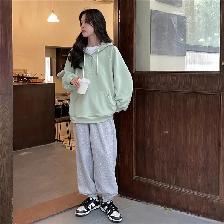 2022 Korean Style Hooded Hoodie for Women Plus Size — feature 16