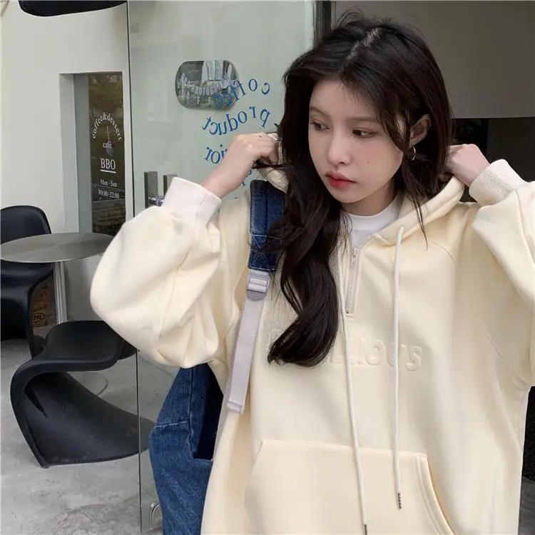 2022 Korean Style Hooded Hoodie for Women Plus Size — feature 24