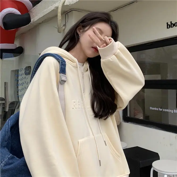 2022 Korean Style Hooded Hoodie for Women Plus Size — feature 27