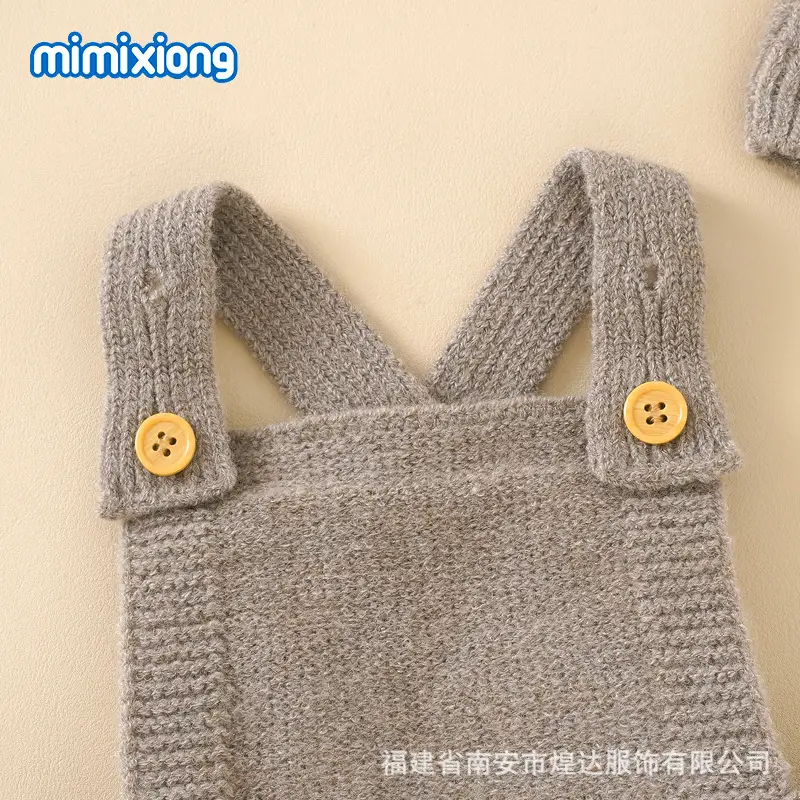 Baby Knitted Hat & Sling Set Light Blue - Image 6