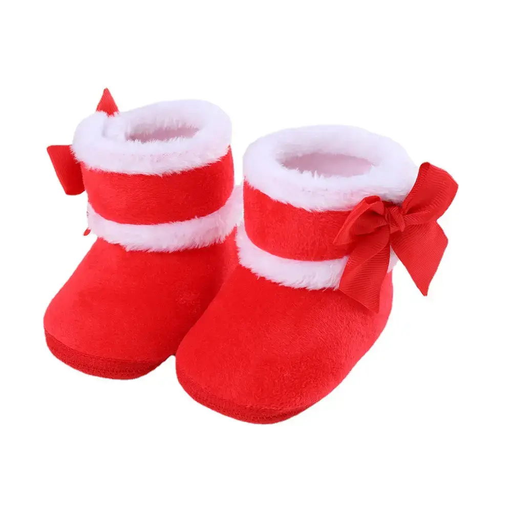 2022 Baby Shoes 0-1Yr Soft Sole Bow Decor