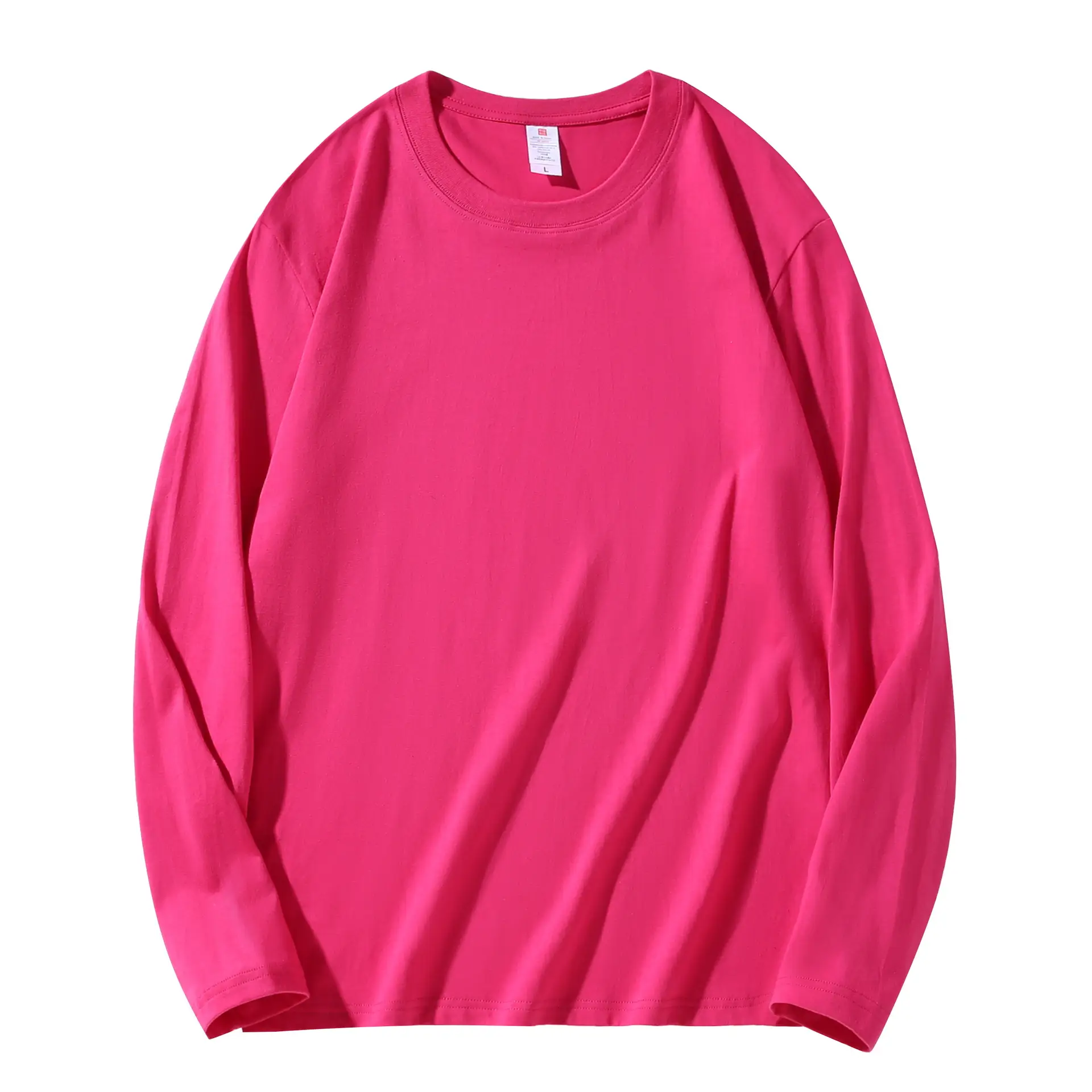 Men Loose Cotton Sweatshirt Blue Long Sleeve Casual