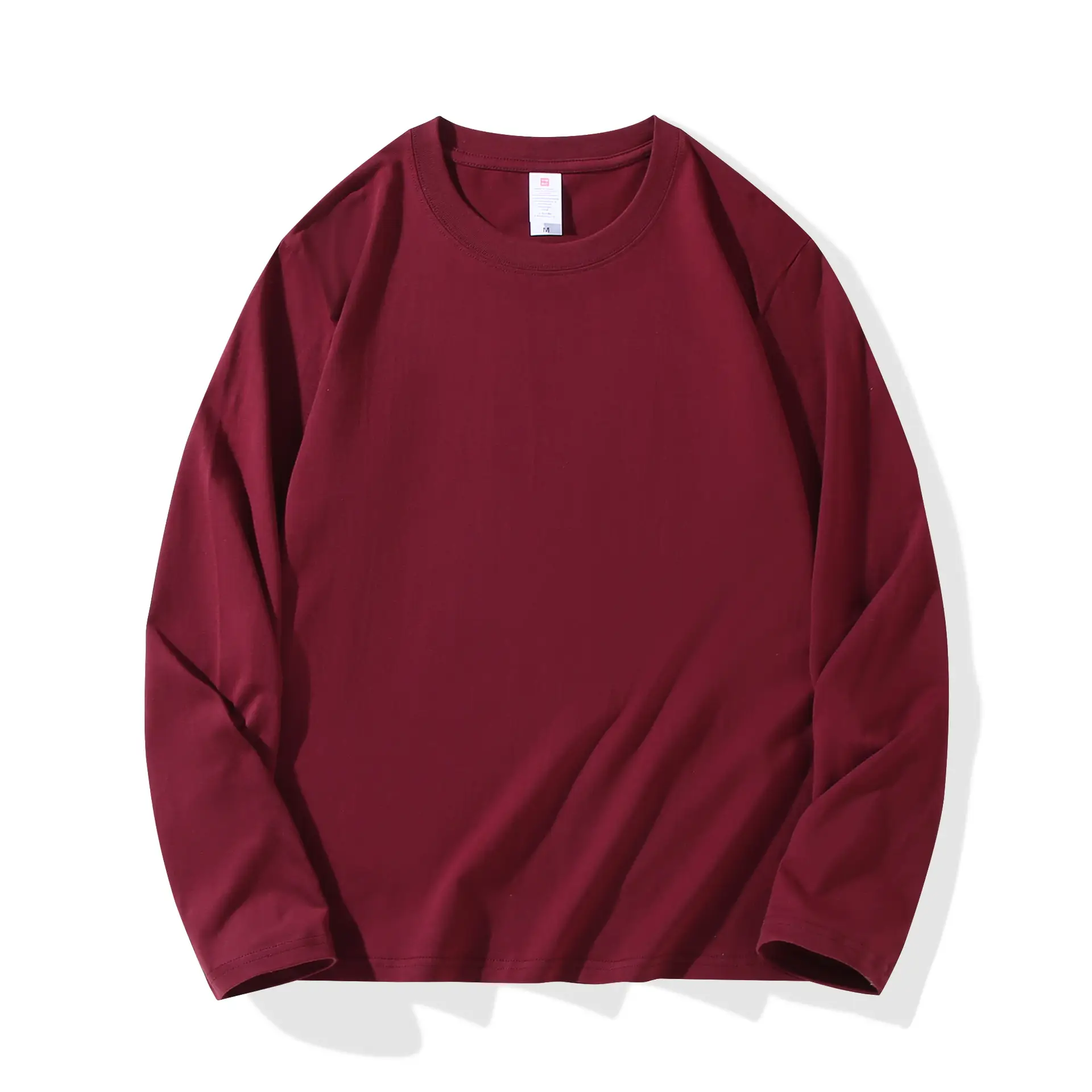 Men Loose Cotton Sweatshirt Blue Long Sleeve Casual