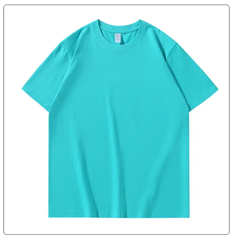 Pink Cotton T-Shirt for Men Loose Round Neck - Image 3