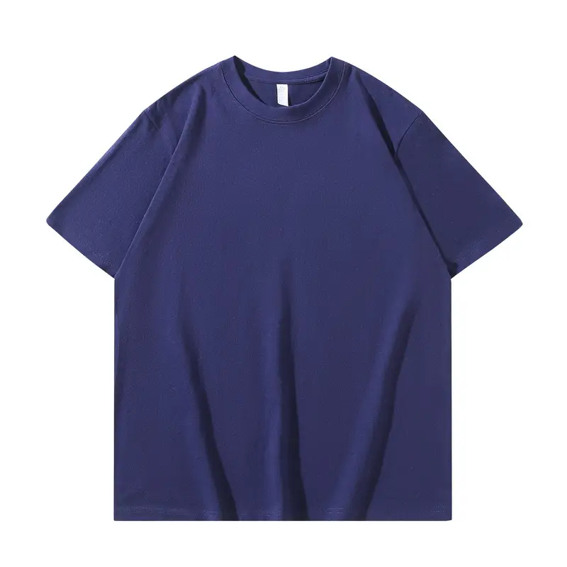 Pink Cotton T-Shirt for Men Loose Round Neck - Image 9