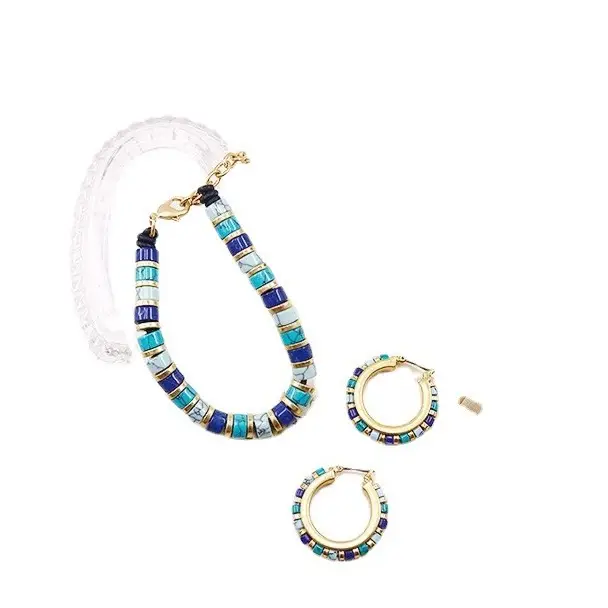 Turquoise Medieval Cross-Border Jewelry Set - Image 5