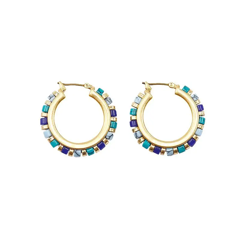 Turquoise Medieval Cross-Border Jewelry Set — feature 10