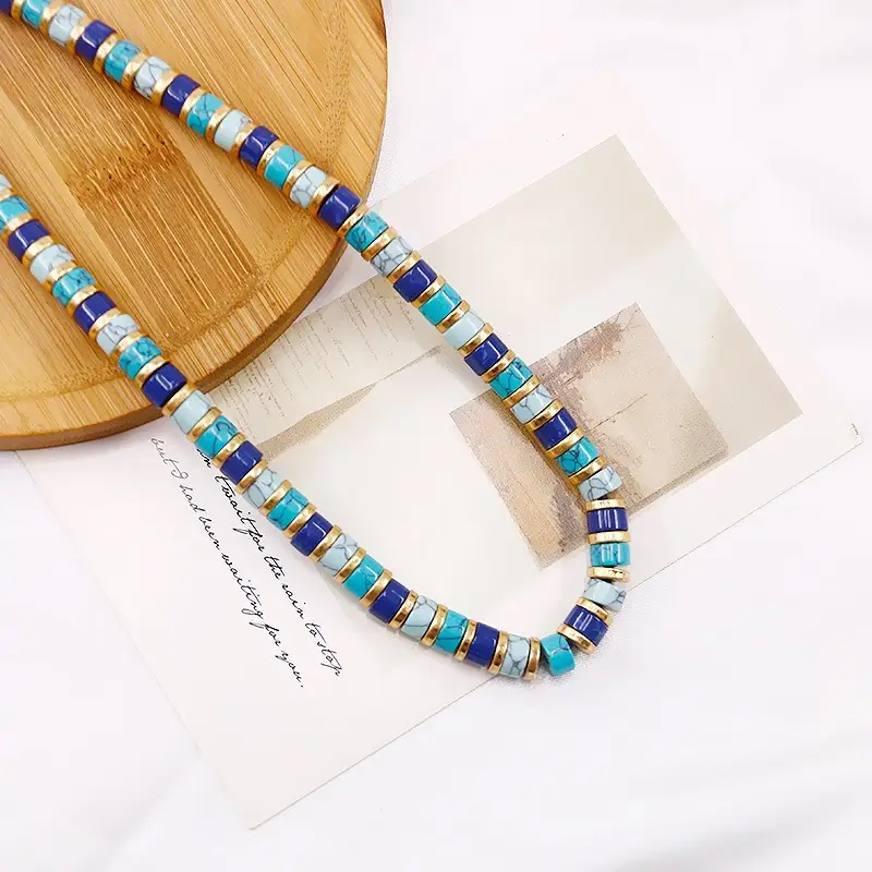 Turquoise Medieval Cross-Border Jewelry Set — feature 7