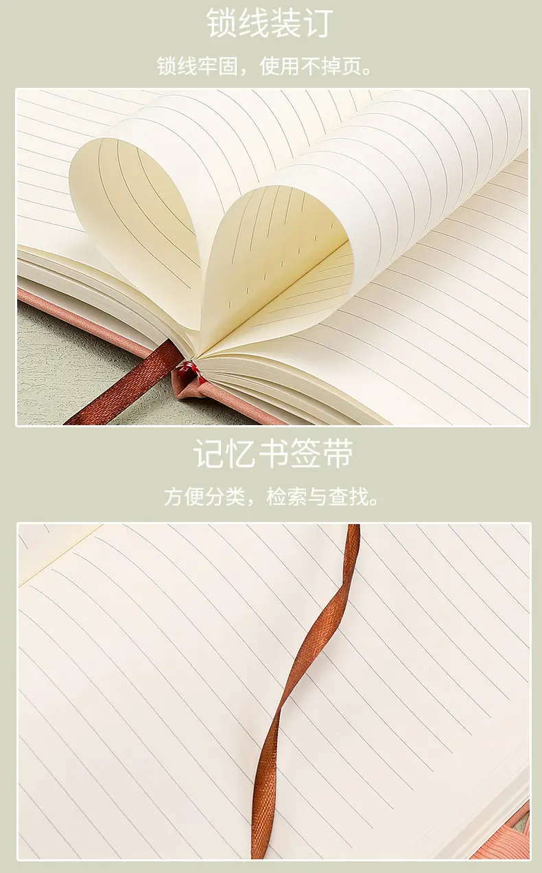 A7 Elastic Strap Memo Notebook 80x112mm Peach — feature 13