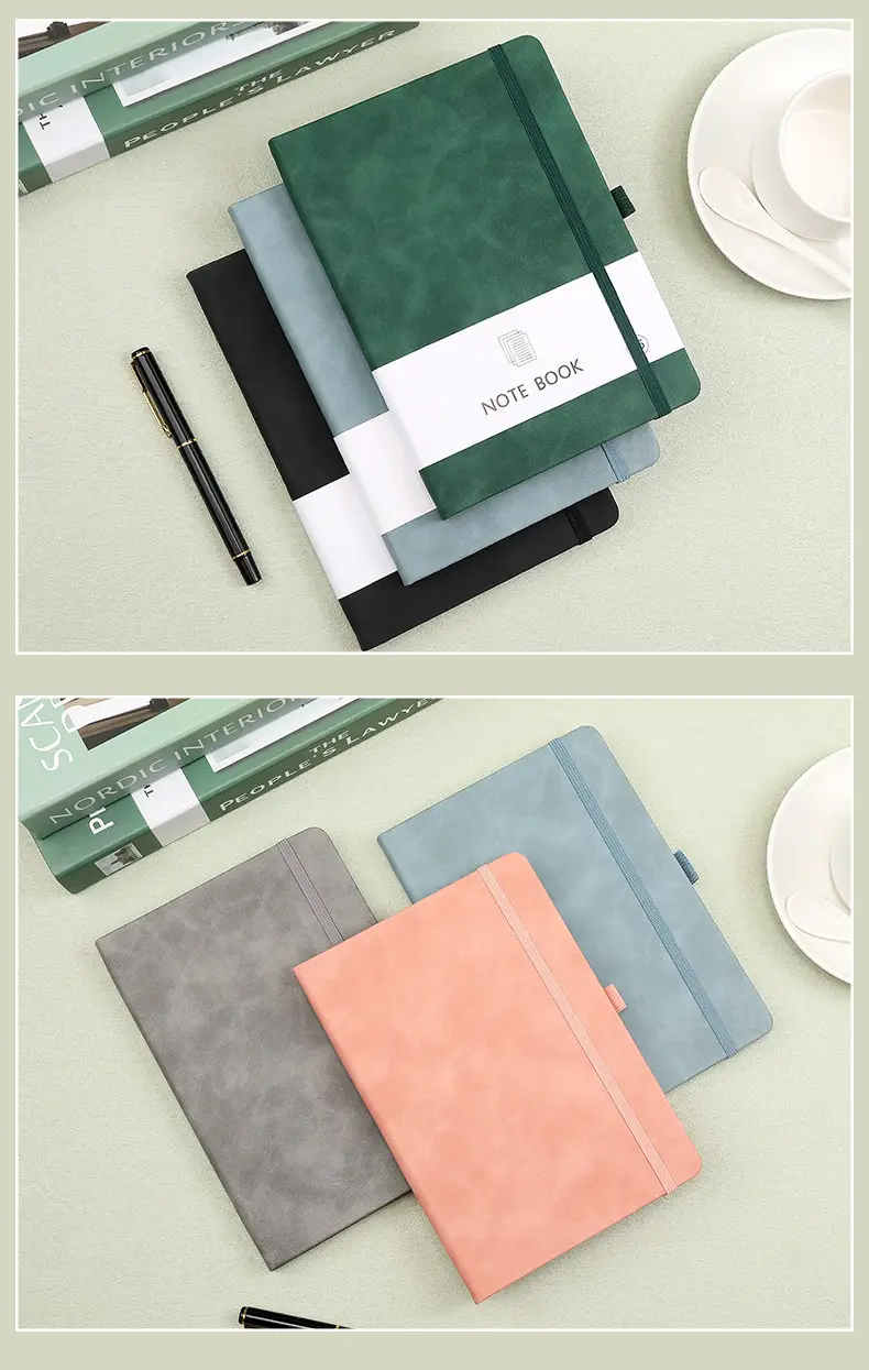 A7 Elastic Strap Memo Notebook 80x112mm Peach — feature 15