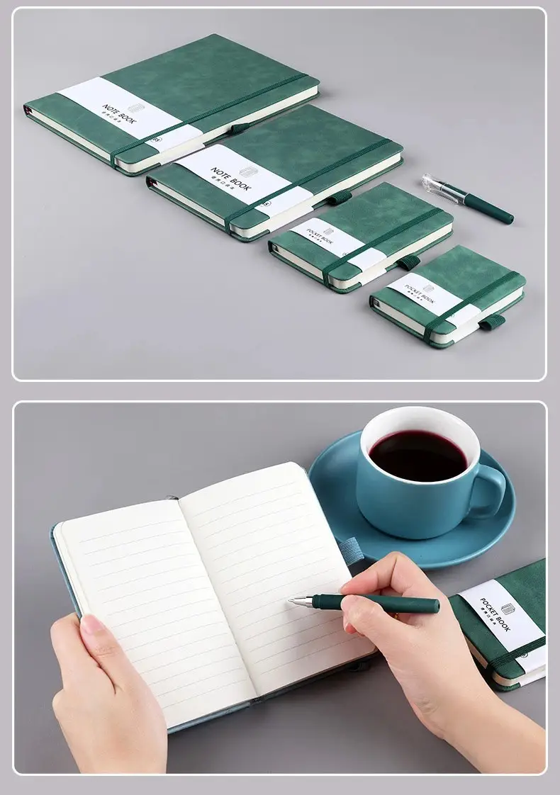 A7 Elastic Strap Memo Notebook 80x112mm Peach — feature 16