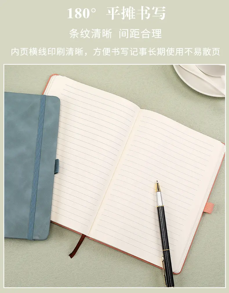 A7 Elastic Strap Memo Notebook 80x112mm Peach — feature 7