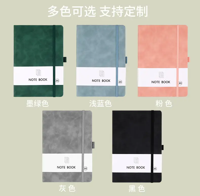 A7 Elastic Strap Memo Notebook 80x112mm Peach — feature 9