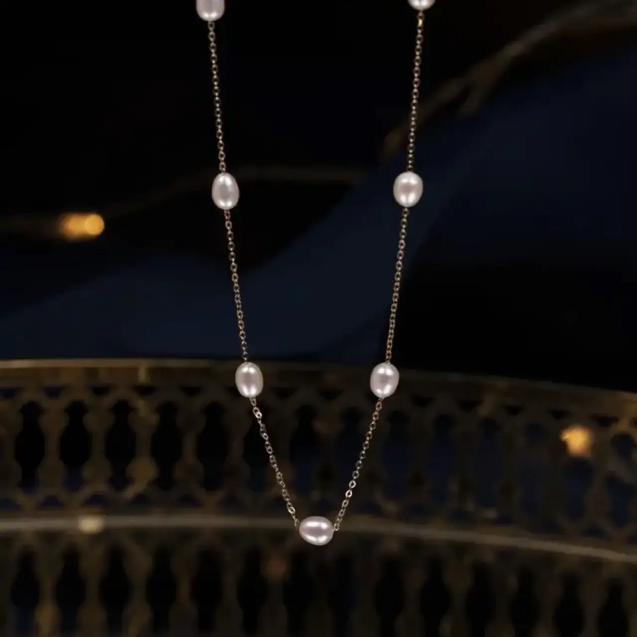S925 Silver Pearl Clavicle Necklace for Women