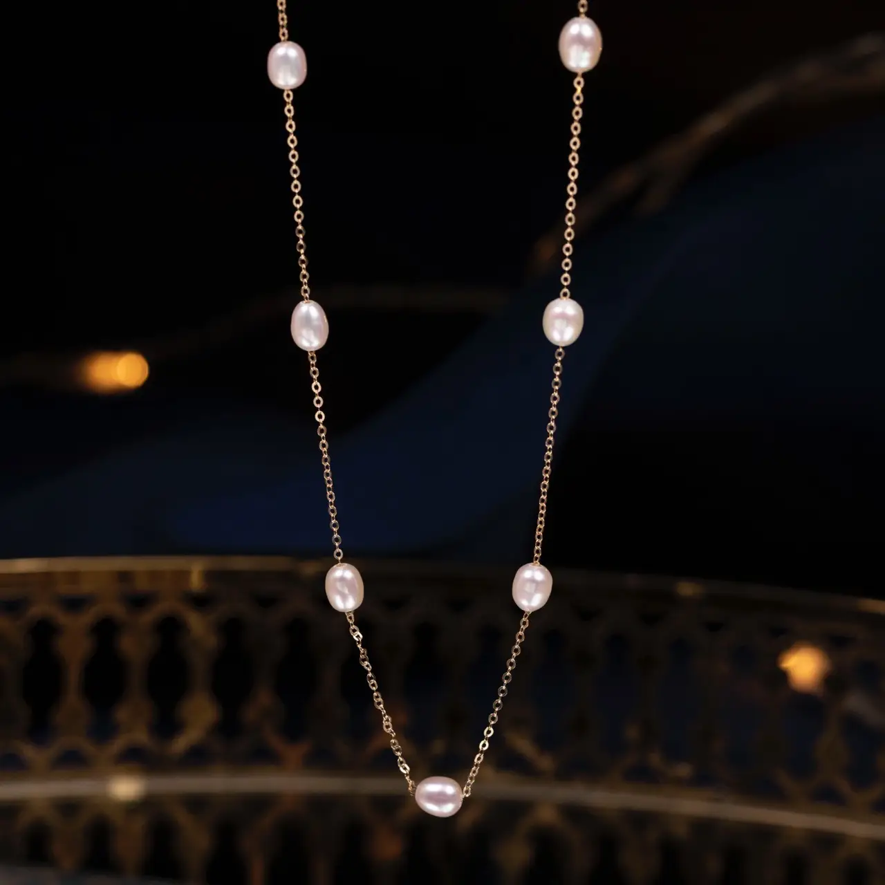S925 Silver Pearl Clavicle Necklace for Women