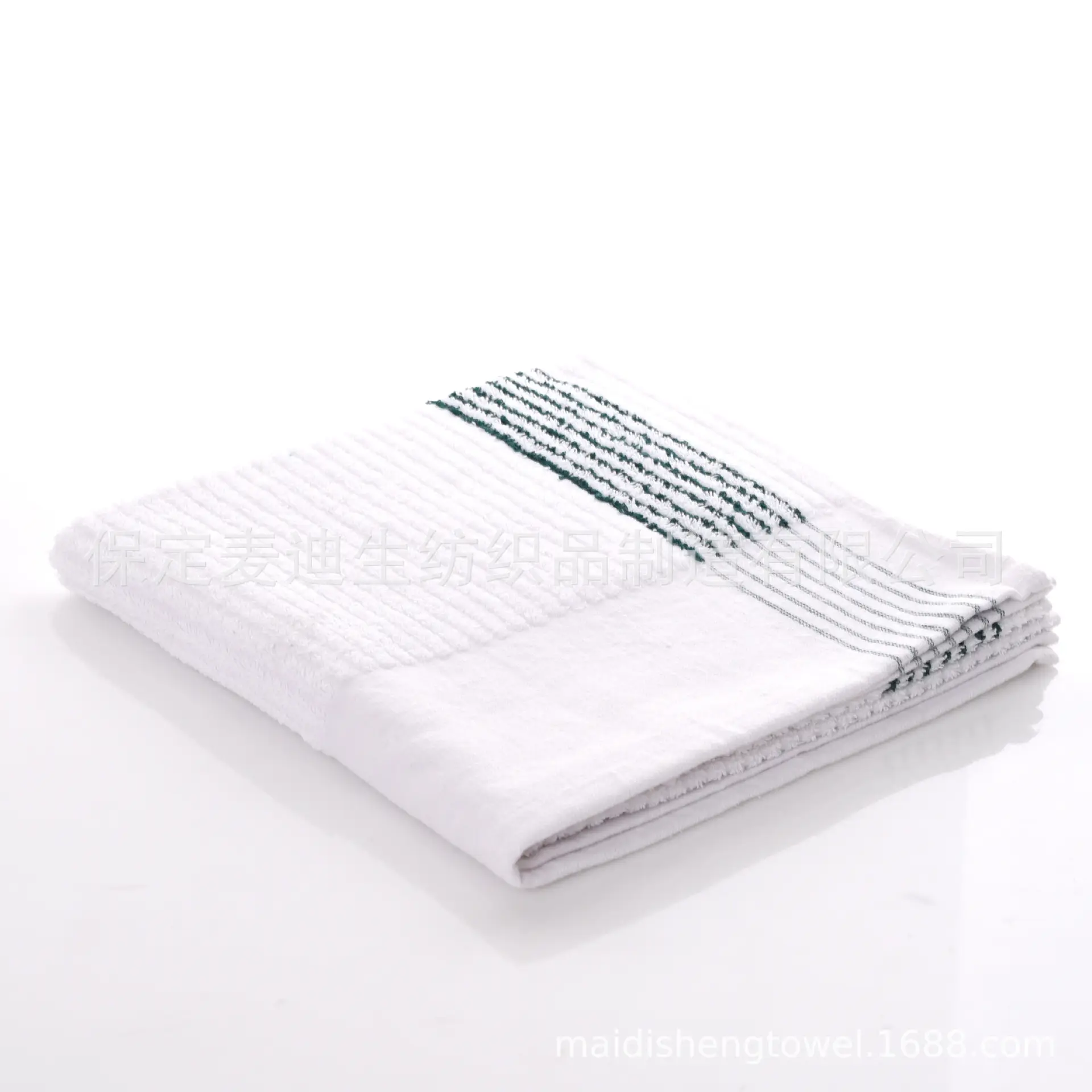 Green stripes on white background