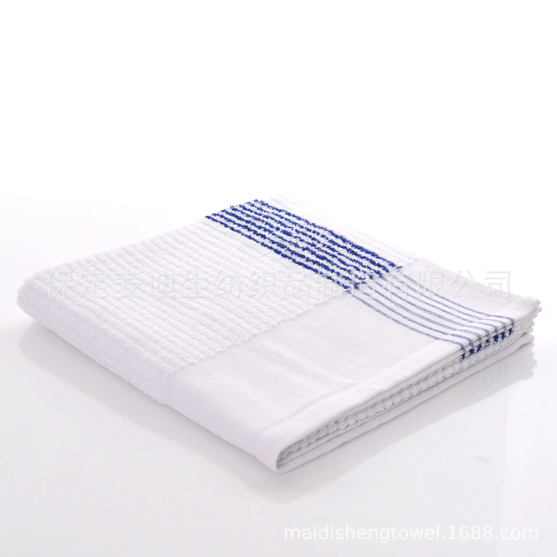 Blue stripes on white background