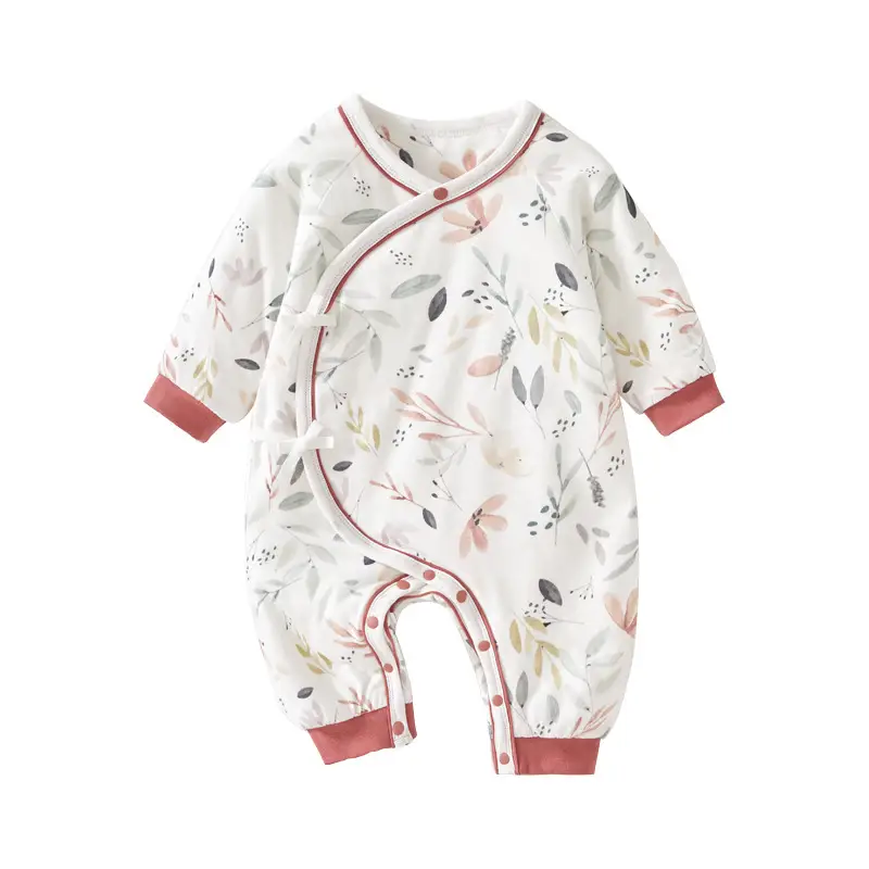 Newborn Full Moon Print Cotton Jumpsuit for Baby - Image 11