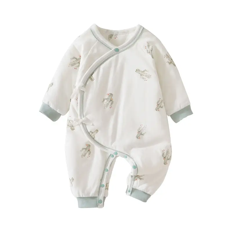 Newborn Baby Suit Pure Cotton Warm Winter Light Print