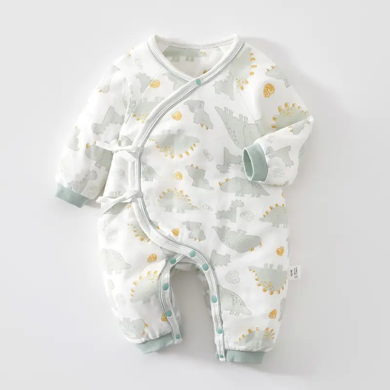 Newborn Baby Suit Pure Cotton Warm Winter Light Print