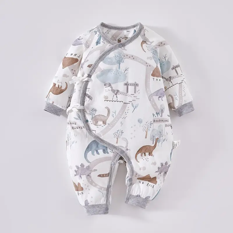 Newborn Baby Suit Pure Cotton Warm Winter Light Print