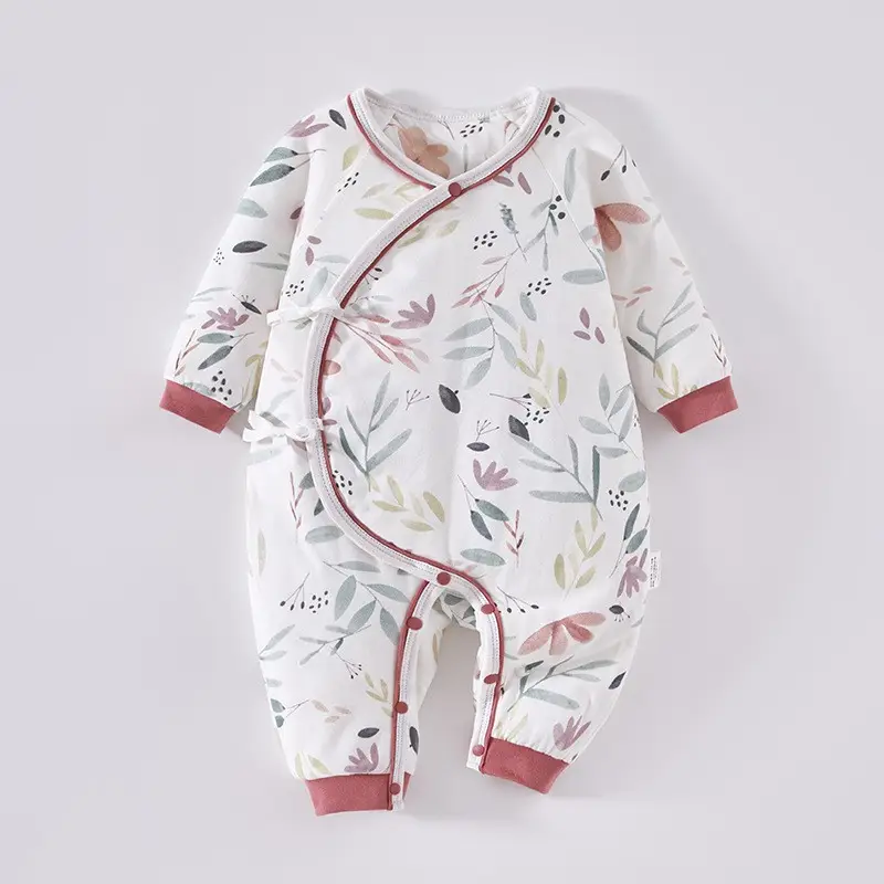 Newborn Baby Suit Pure Cotton Warm Winter Light Print