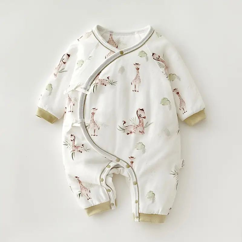 Newborn Baby Suit Pure Cotton Warm Winter Light Print
