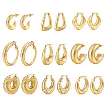 Twisted Stainless Steel Earrings for Women — feature 29