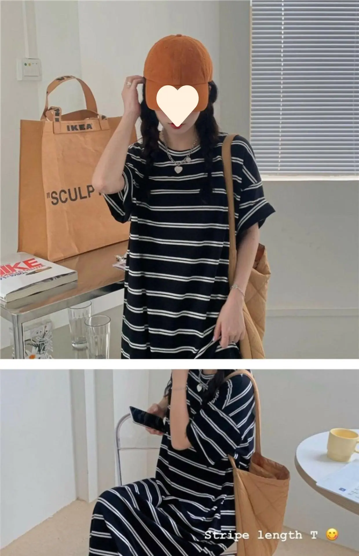 Women Korean Style Striped Dress 2025 Summer Loose Casual — feature 3