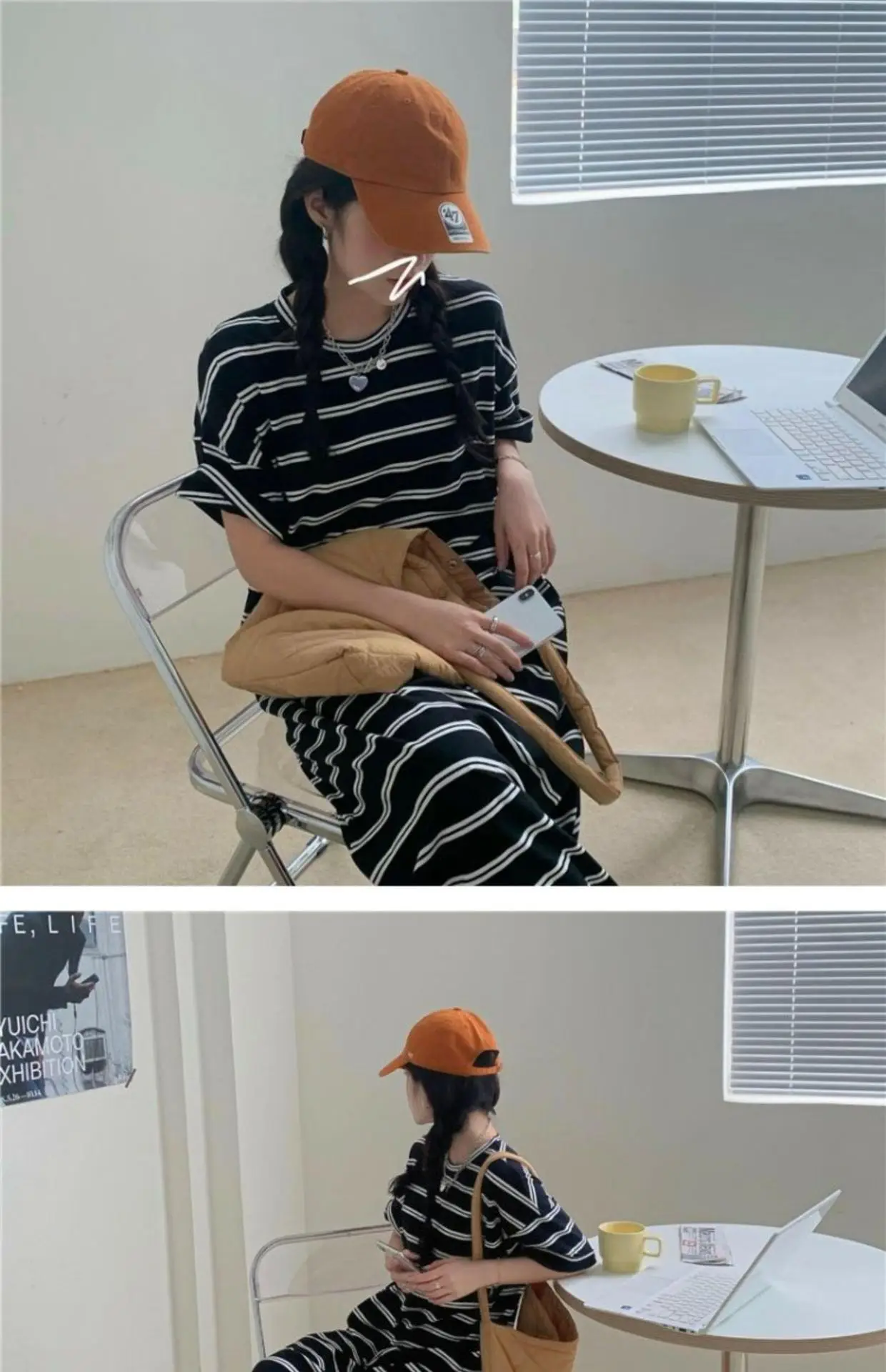 Women Korean Style Striped Dress 2025 Summer Loose Casual — feature 6