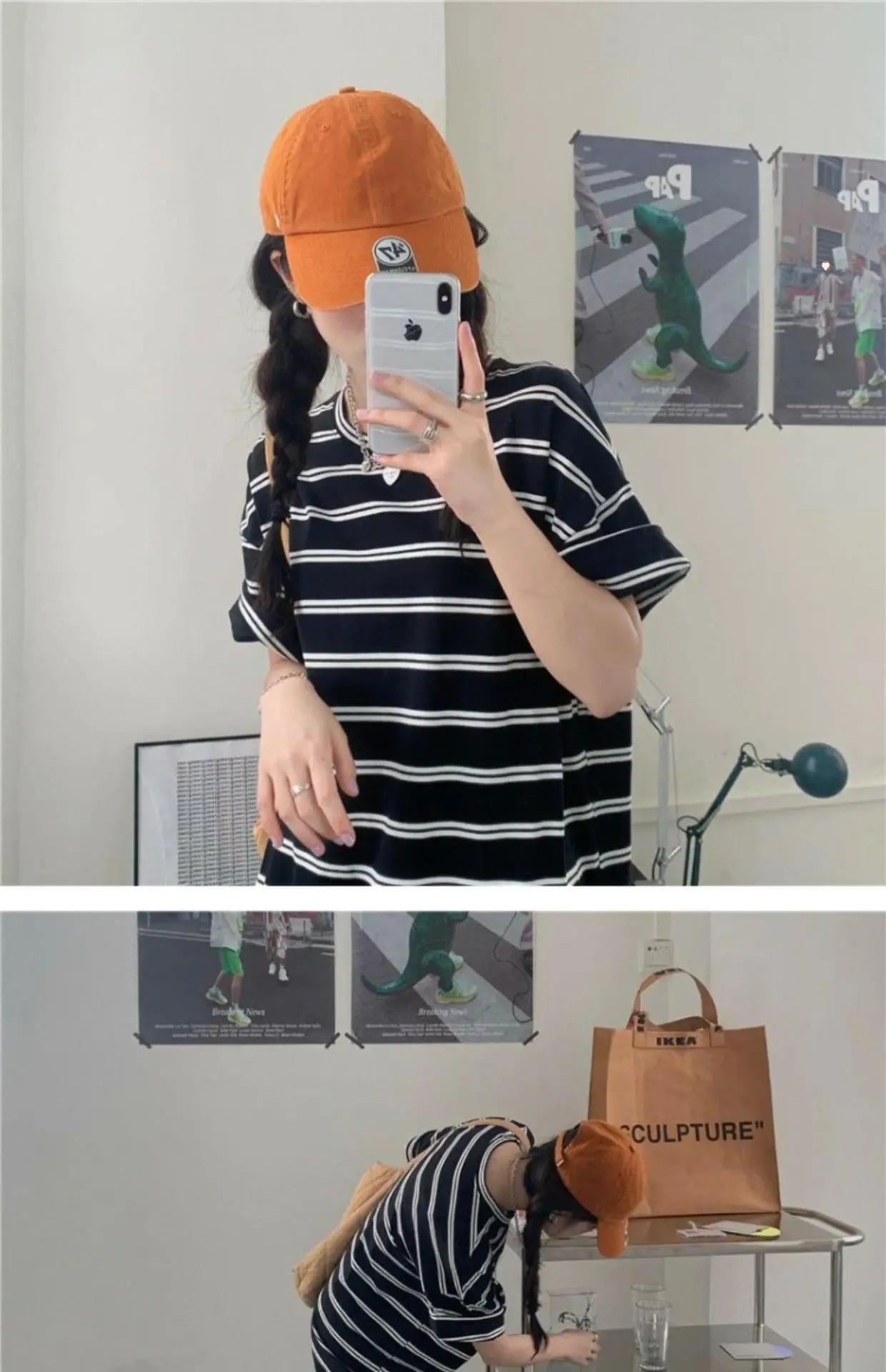 Women Korean Style Striped Dress 2025 Summer Loose Casual — feature 9