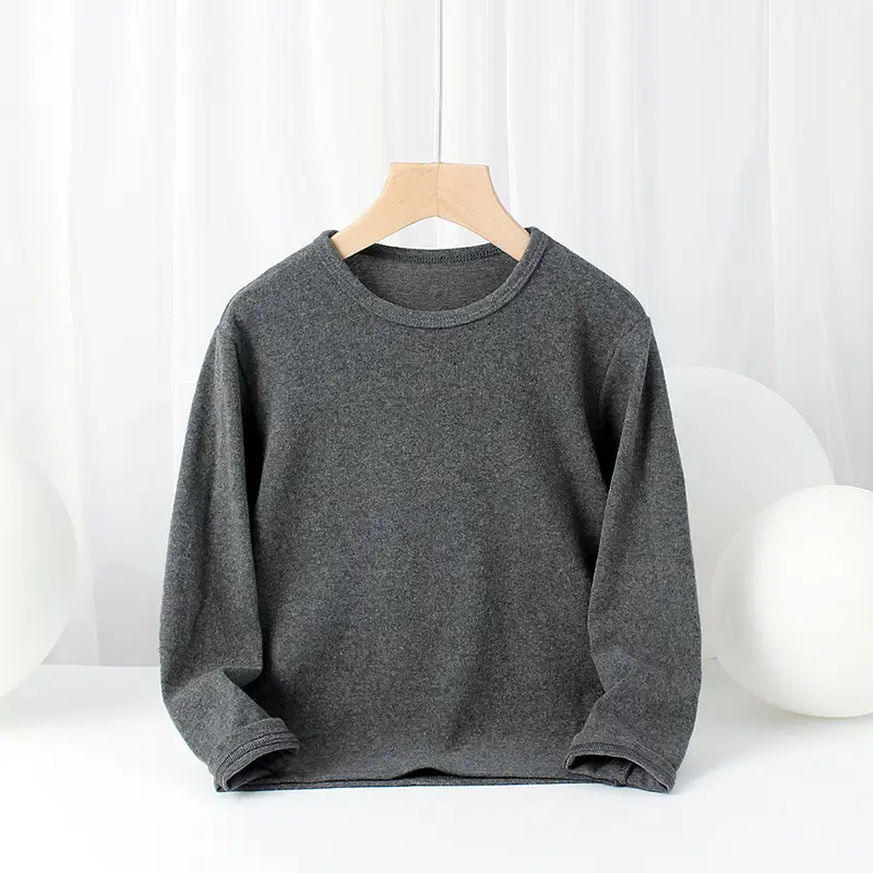 New Boys' Pure Cotton Long Sleeve T-Shirt Peach - Image 12