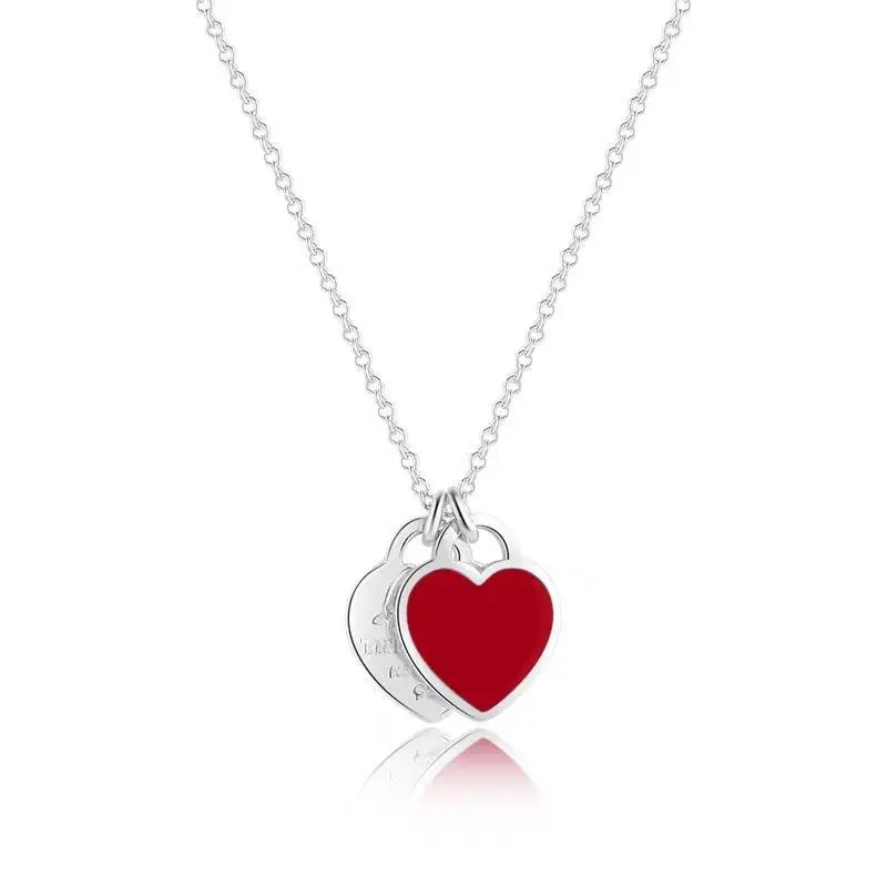 Women's 925 Sterling Silver Heart Clavicle Chain Set - Image 10