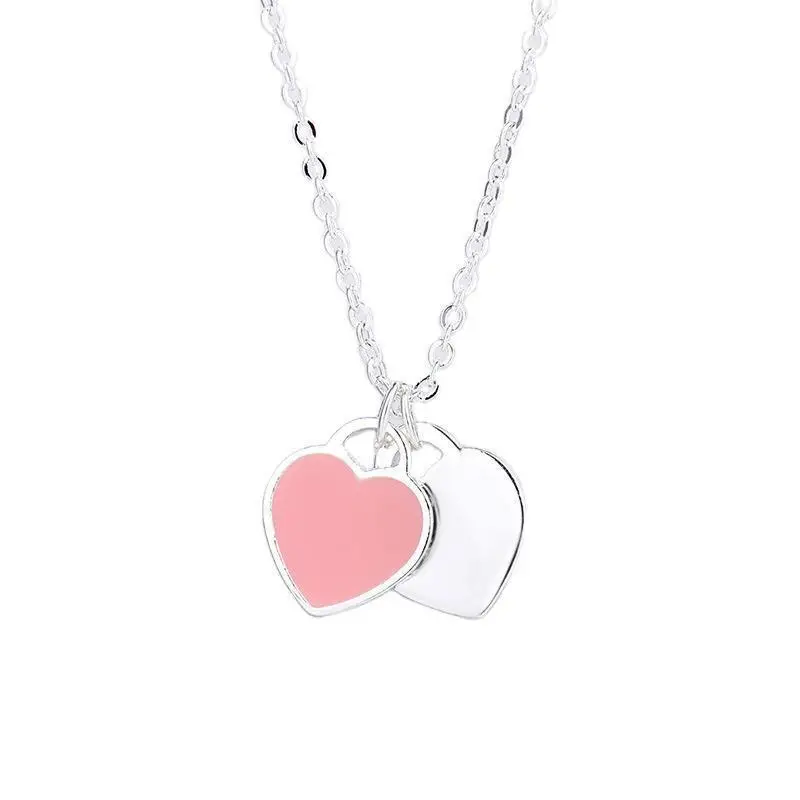 Women's 925 Sterling Silver Heart Clavicle Chain Set - Image 2