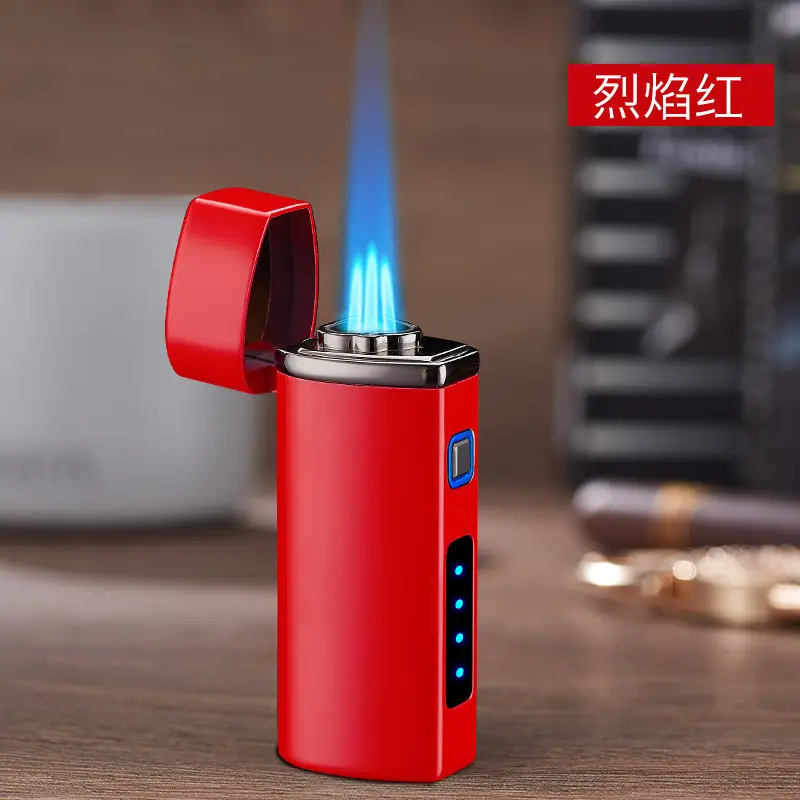 Electric Lighter with Blue Flame & USB Charging - Image 2