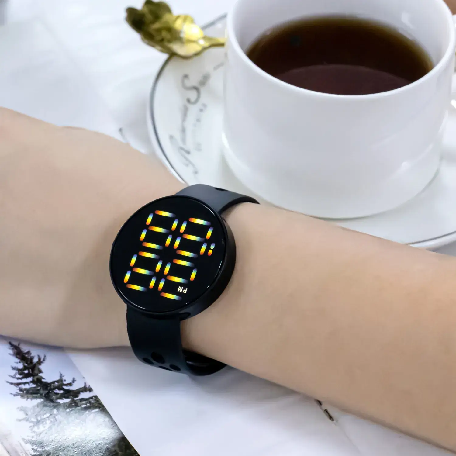 Digital Waterproof Watch for Men Women with LED Display - Image 11