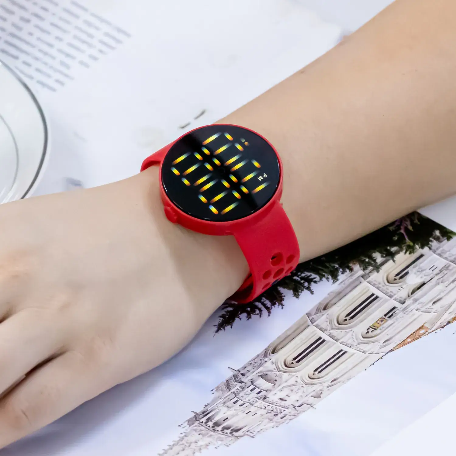 Digital Waterproof Watch for Men Women with LED Display - Image 12